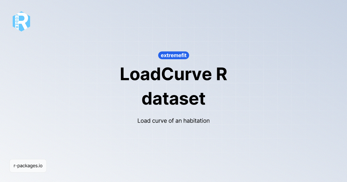 LoadCurve dataset | R PACKAGES