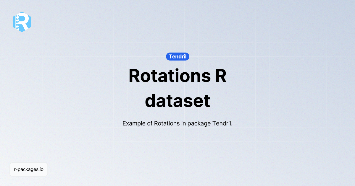 Rotations dataset | R PACKAGES