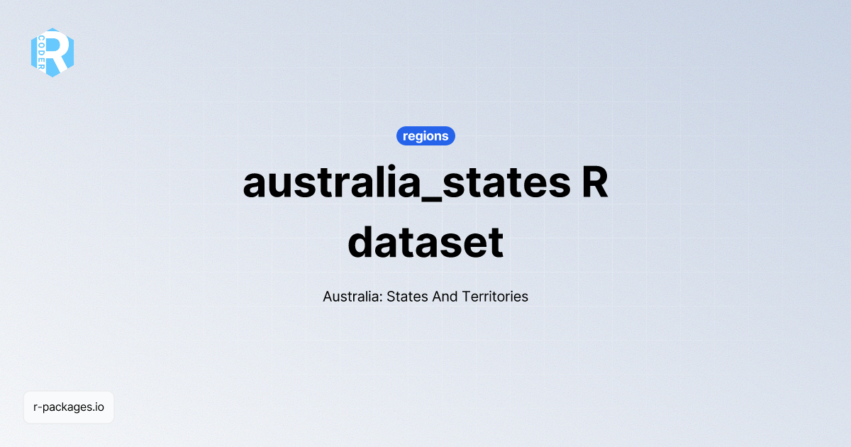 australia_states dataset | R PACKAGES