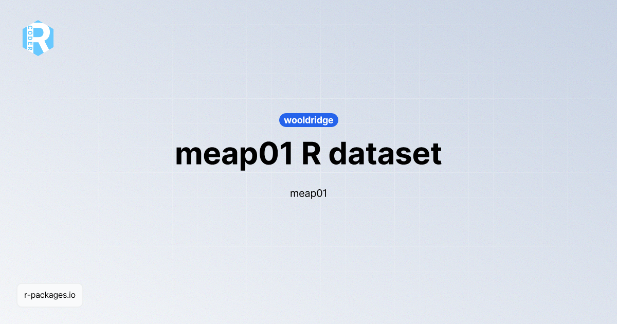 meap01 dataset | R PACKAGES