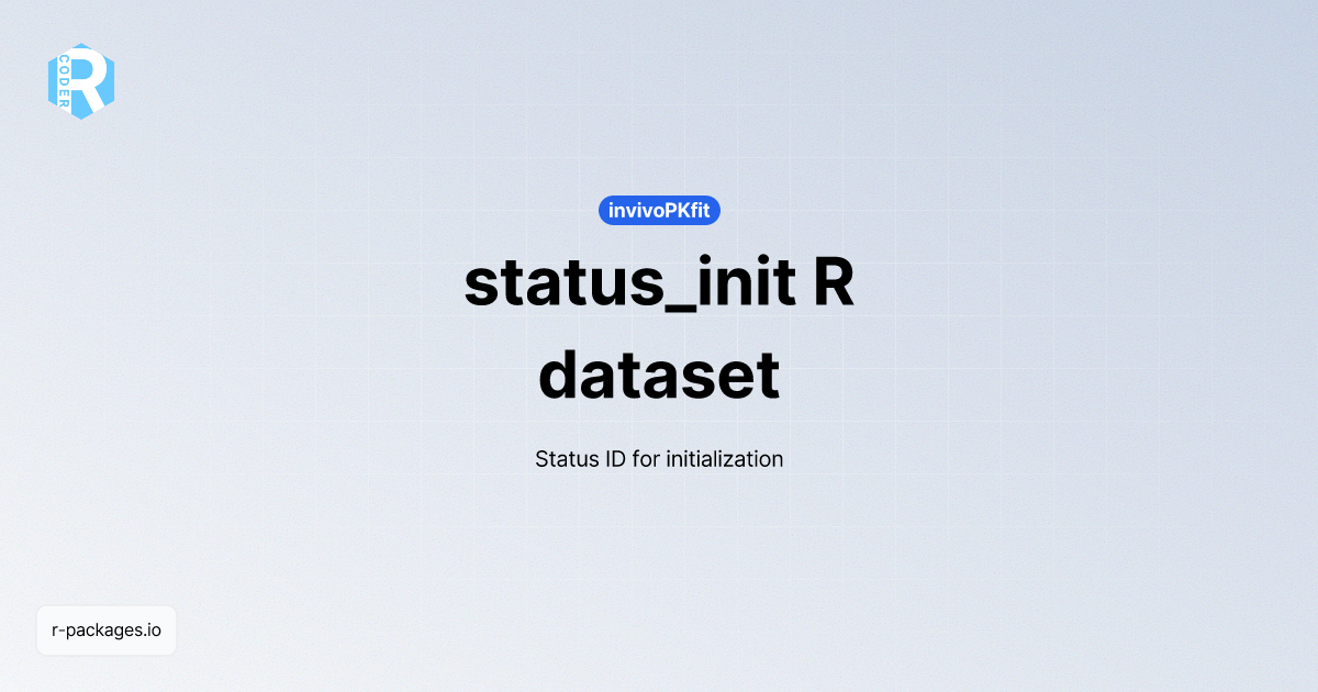 status_init dataset | R PACKAGES