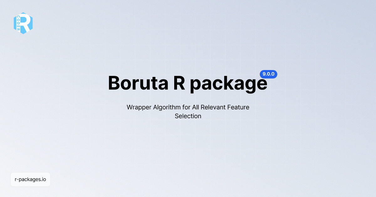 Boruta R package [Documentation] | R PACKAGES