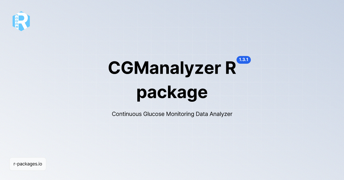 Cgmanalyzer r package documentation r packages