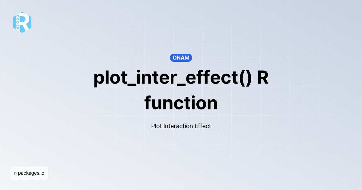 plot_inter_effect() R function from [ONAM] | R PACKAGES
