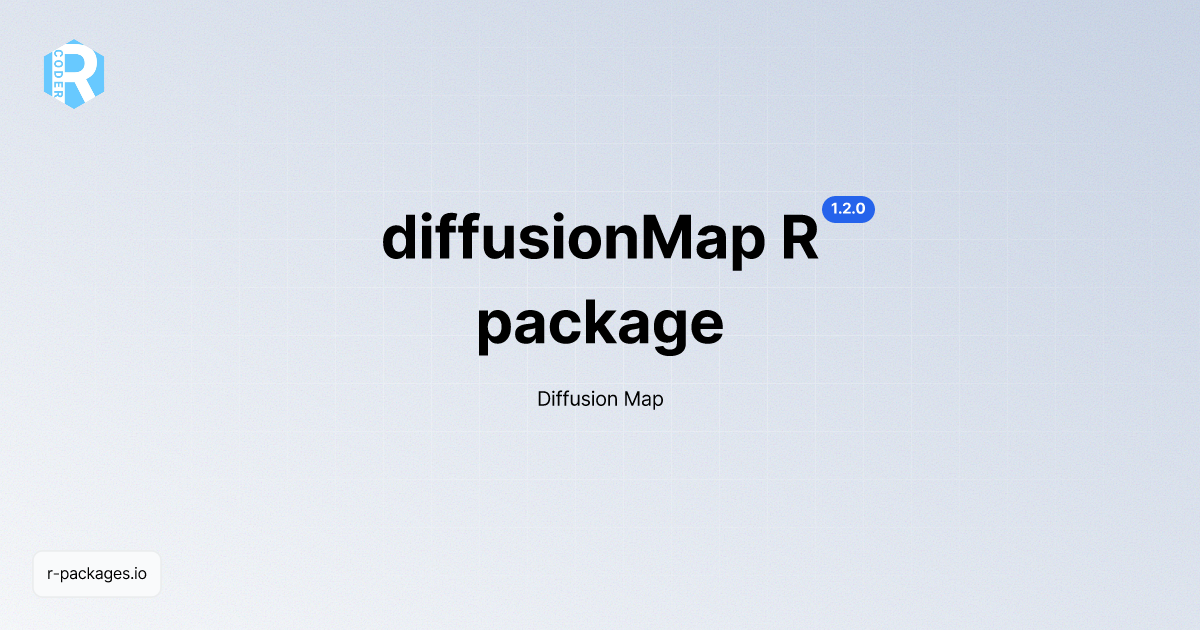 diffusionMap R package [Documentation] | R PACKAGES