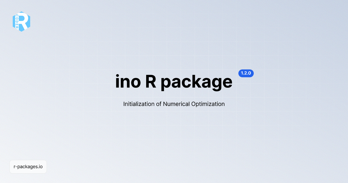 ino R package [Documentation] | R PACKAGES