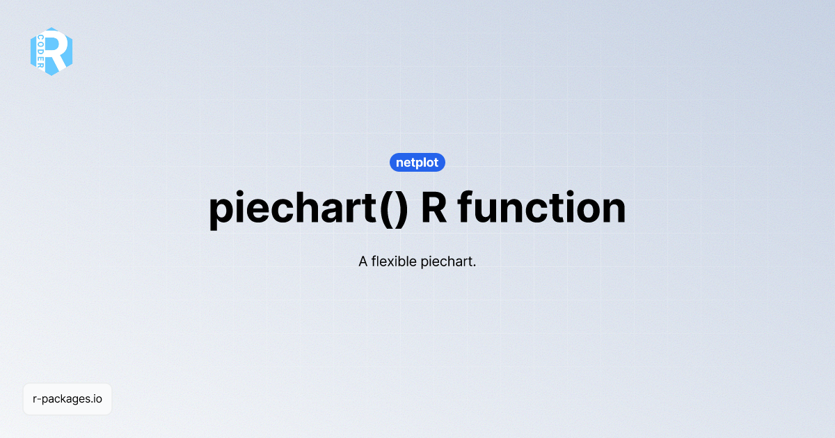 piechart() R function from [netplot] | R PACKAGES
