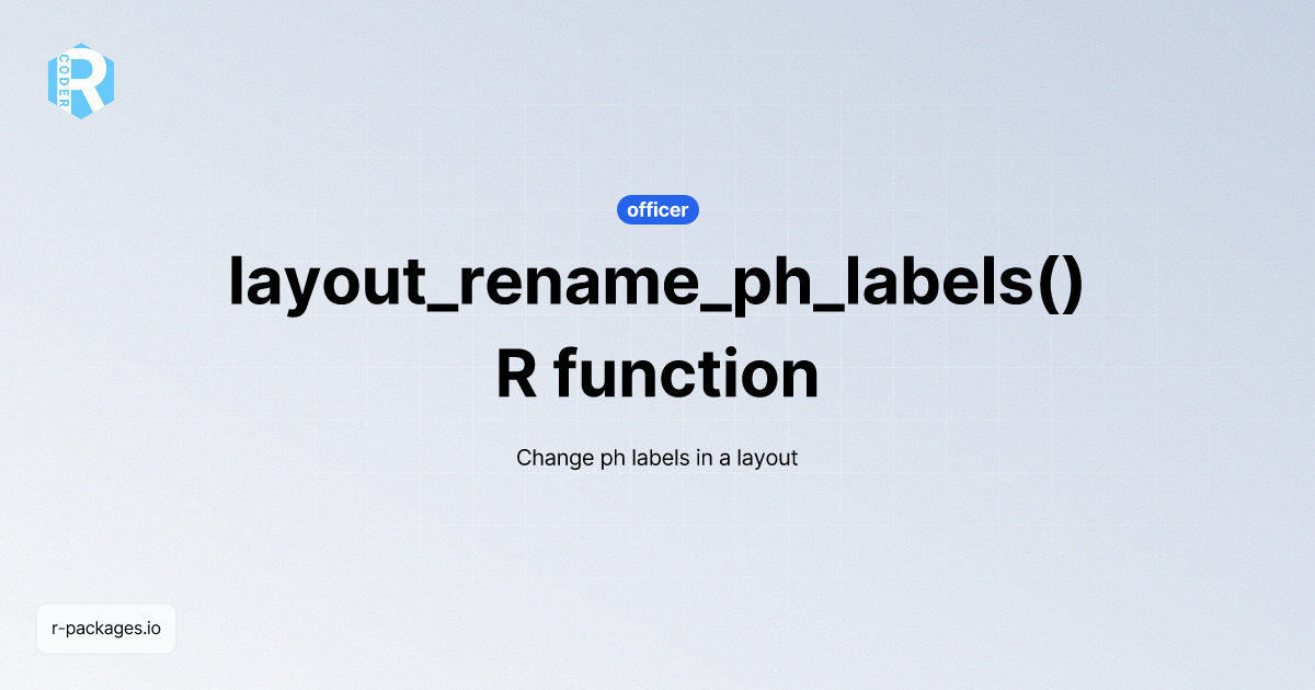 layout_rename_ph_labels() R function from [officer] | R PACKAGES