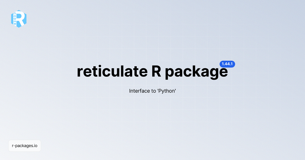 reticulate R package [Documentation] | R PACKAGES