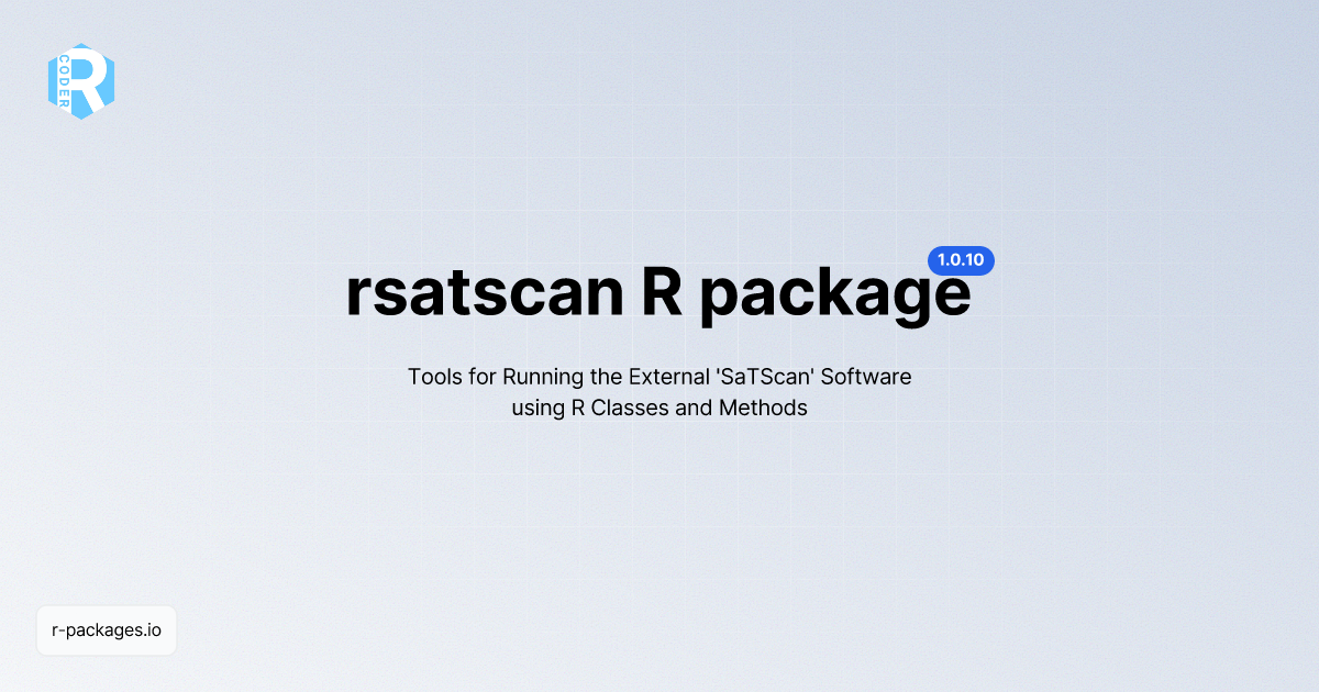 rsatscan R package [Documentation] | R PACKAGES